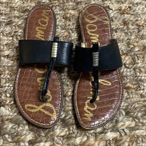Leather slides by Sam Edelman